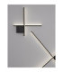 Cross Integrated LED Wall Lamp Sandy Black Triac Dimmable LED 15W 880lm 2700K-6