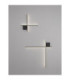 Cross Integrated LED Wall Lamp Sandy Black Triac Dimmable LED 15W 880lm 2700K-7
