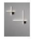 Cross Integrated LED Wall Lamp Sandy Black Triac Dimmable LED 15W 880lm 2700K-9