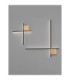Cross Integrated LED Wall Lamp Sandy Black Brushed Gold Triac Dimmable LED 15W 880lm 3000K-8