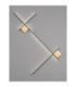 Cross Integrated LED Wall Lamp Sandy Black Brushed Gold Triac Dimmable LED 15W 880lm 3000K-9