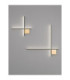 Cross Integrated LED Wall Lamp Sandy Black Brushed Gold Triac Dimmable LED 15W 880lm 3000K-11