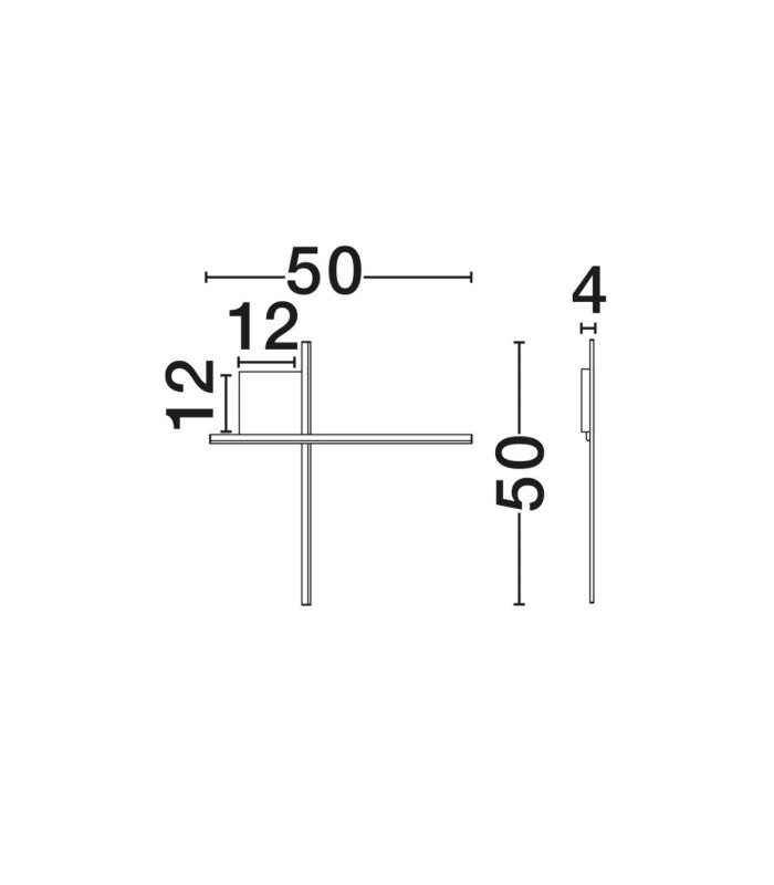 Cross Integrated LED Wall Lamp Sandy Black Brushed Gold Triac Dimmable LED 15W 880lm 3000K-12