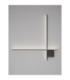 Cross Integrated LED Wall Lamp Sandy Black Triac Dimmable LED 21W 1351lm 2700K-2
