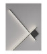 Cross Integrated LED Wall Lamp Sandy Black Triac Dimmable LED 21W 1351lm 2700K-3