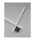 Cross Integrated LED Wall Lamp Sandy Black Triac Dimmable LED 21W 1351lm 2700K-5