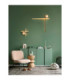 Cross Integrated LED Wall Lamp Sandy Black Brushed Gold Triac Dimmable LED 2W 1351lm 3000K-2