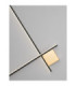 Cross Integrated LED Wall Lamp Sandy Black Brushed Gold Triac Dimmable LED 2W 1351lm 3000K-5