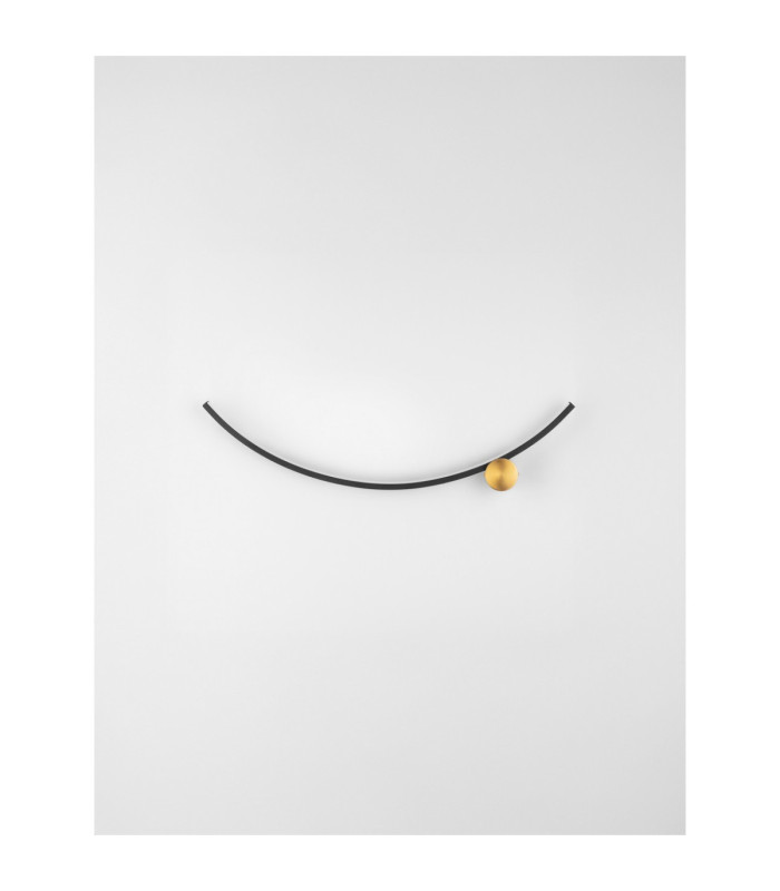 Kima I Integrated LED Wall Lamp Sandy Black Gold LED 14W 880lm 3000K-3