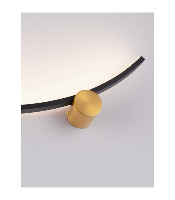 Kima I Integrated LED Wall Lamp Sandy Black Gold LED 14W 880lm 3000K-5