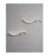 Kima II Integrated LED Wall Lamp Sandy Black Gold LED 14W 880lm 3000K-7
