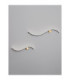 Kima II Integrated LED Wall Lamp Sandy Black Gold LED 14W 880lm 3000K-9