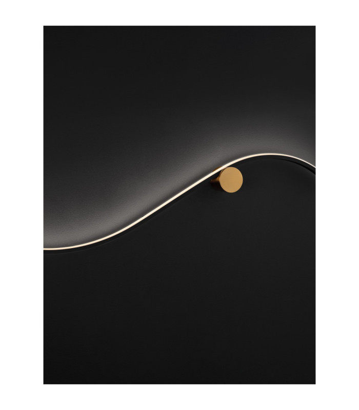 Kima Integrated LED Wall Lamp Sandy Black Gold LED 20W 1452lm 3000K-8