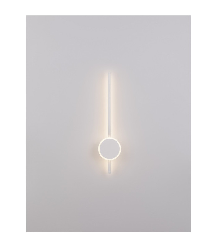 Clock Integrated LED Wall Lamp Sandy White LED 18W 1260lm 3000K-5