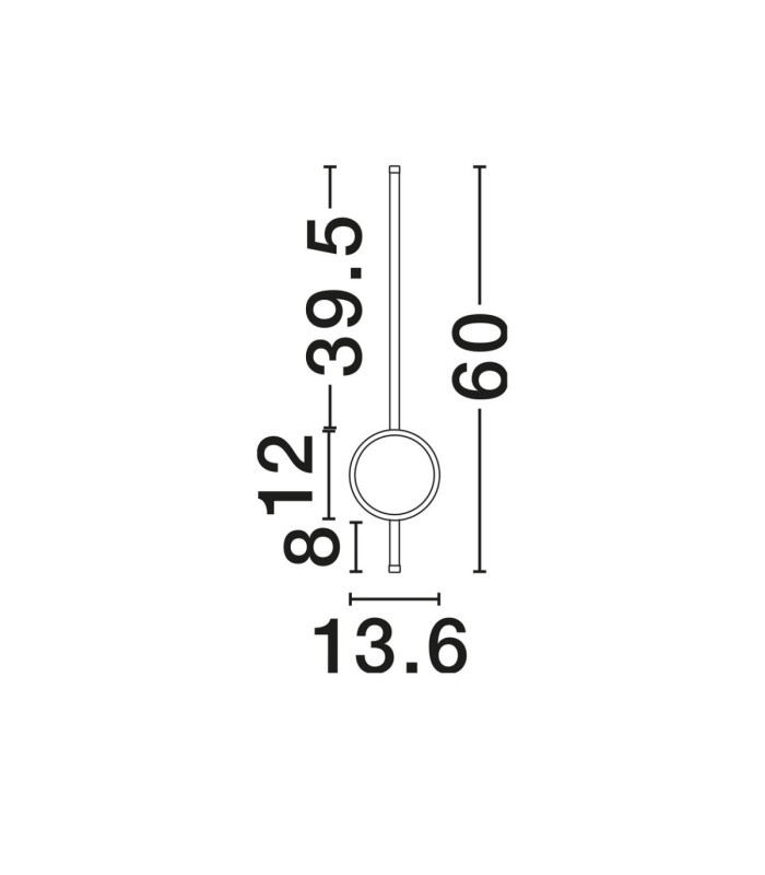 Clock Integrated LED Wall Lamp Sandy White LED 18W 1260lm 3000K-6