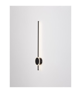 Clock Integrated LED Wall Lamp Sandy Black LED 22W 1560lm 3000K-2