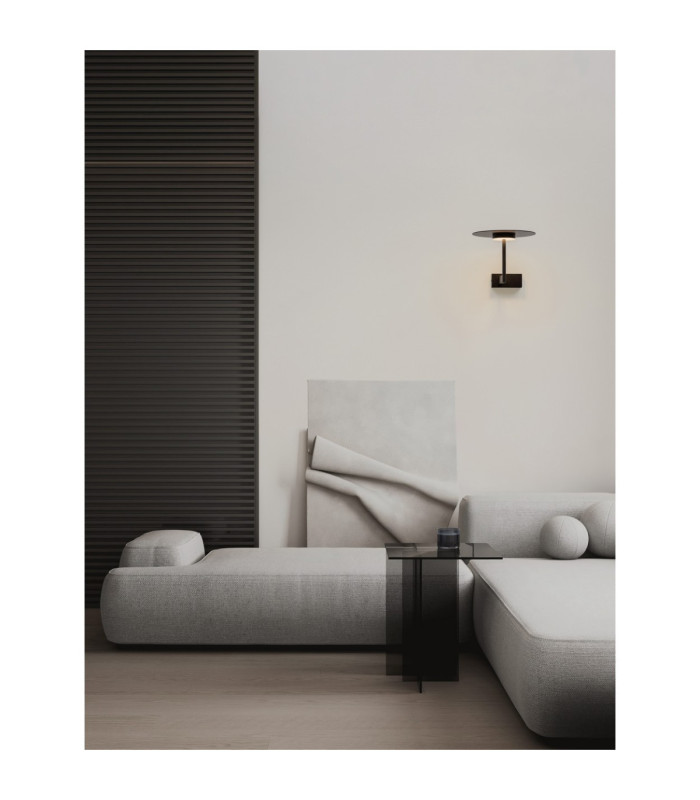 Tovi Integrated LED Wall Lamp Matt Black LED 6W 320lm 3000K-2