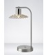 1 Light Table Lamp Satin Nickel, Crystal - 2