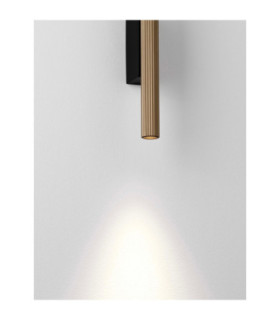 Paron Up & Down Wall Lamp Sandy Black Gold LED 11W 507lm 3000K-2
