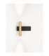 Paron Up & Down Wall Lamp Sandy Black Gold LED 6W 326lm 3000K-4