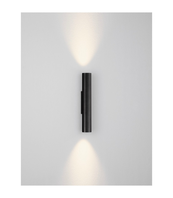 Riveta Up & Down Wall Lamp Sandy Black LED 6W 444lm 3000K-4