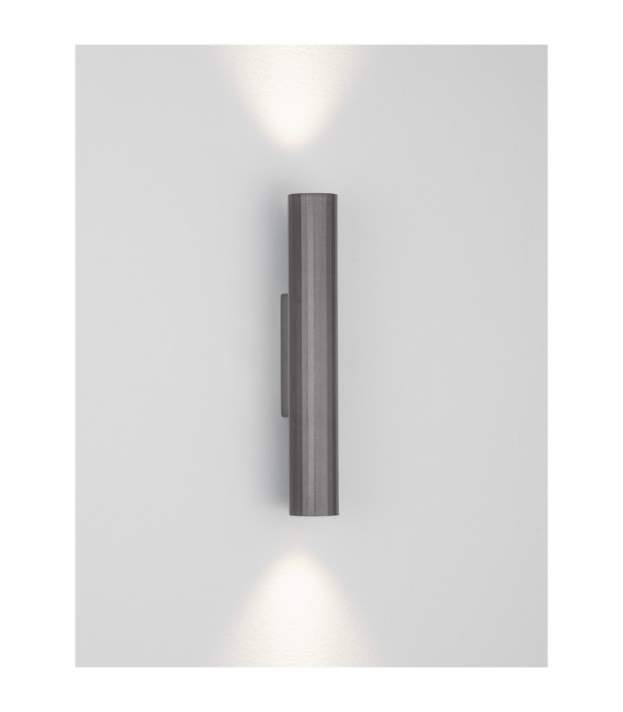 Riveta Up & Down Wall Lamp Black Nickel LED 6W 444lm 3000K-4