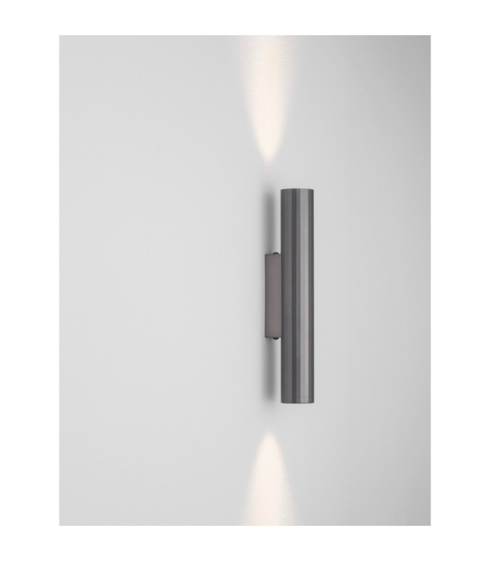 Riveta Up & Down Wall Lamp Black Nickel LED 6W 444lm 3000K-6