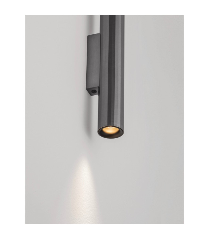 Riveta Up & Down Wall Lamp Black Nickel LED 6W 444lm 3000K-7