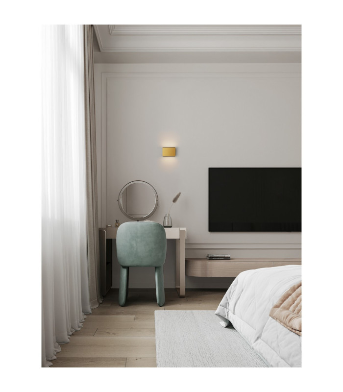 Oti Up & Down Wall Lamp Matt Gold LED 10W 487lm 3000K-2