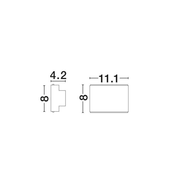 Oti Up & Down Wall Lamp Matt Gold LED 10W 487lm 3000K-9
