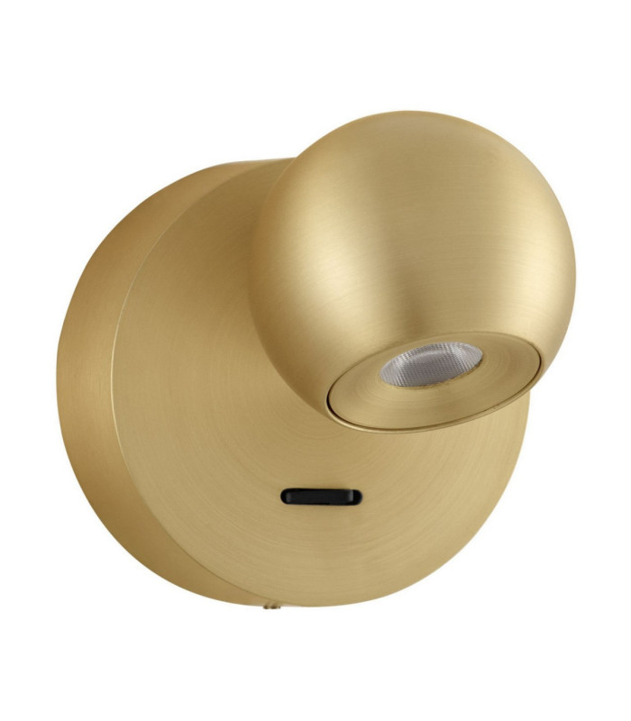 Sfera Reading Wall Light Gold LED 6W 390lm 3000K Switch On/Off-1