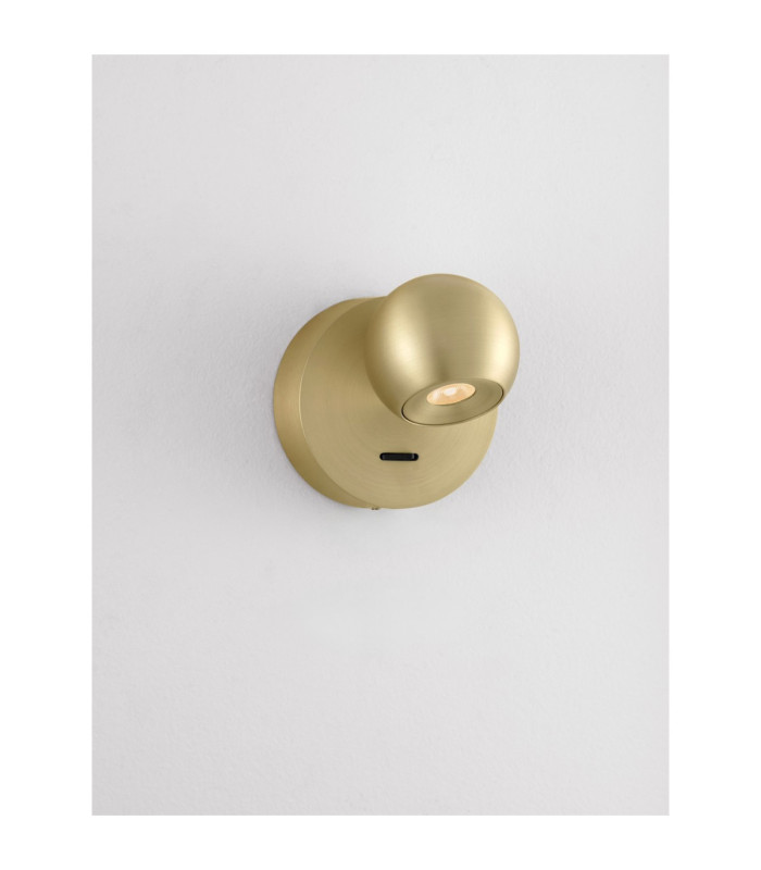 Sfera Reading Wall Light Gold LED 6W 390lm 3000K Switch On/Off-5