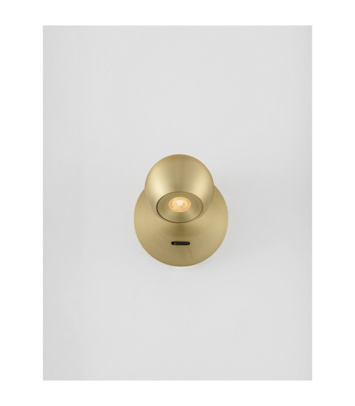 Sfera Reading Wall Light Gold LED 6W 390lm 3000K Switch On/Off-7