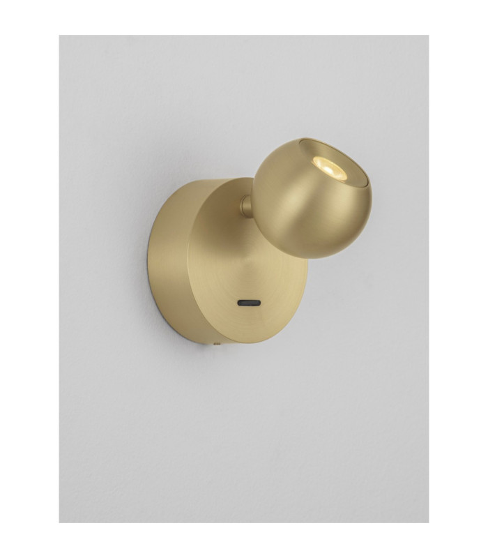 Sfera Reading Wall Light Gold LED 6W 390lm 3000K Switch On/Off-8