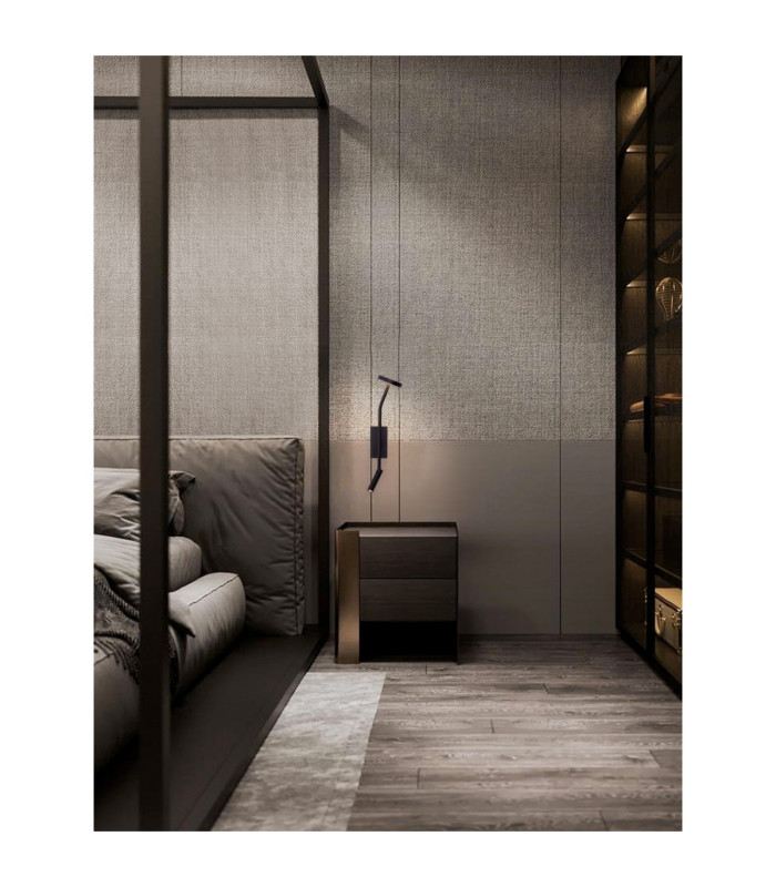 Logos Reading Wall Light Sandy Black LED 9W 487lm 3000K-2