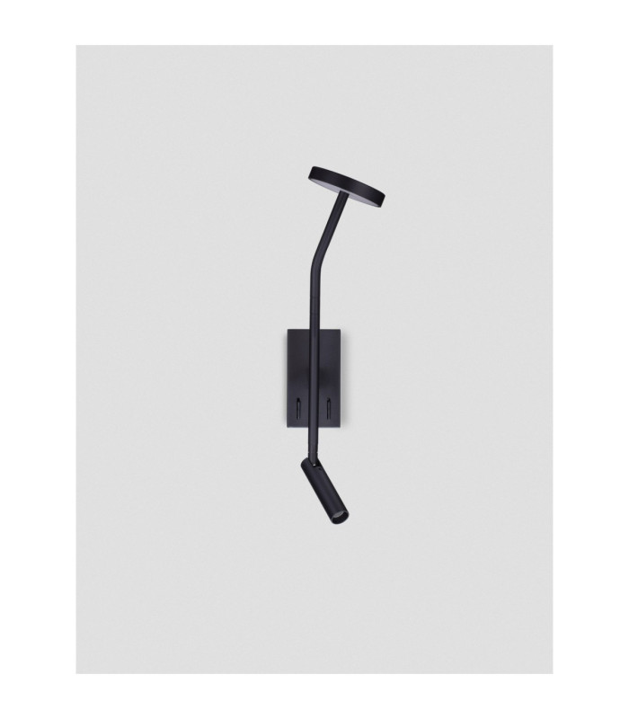Logos Reading Wall Light Sandy Black LED 9W 487lm 3000K-3