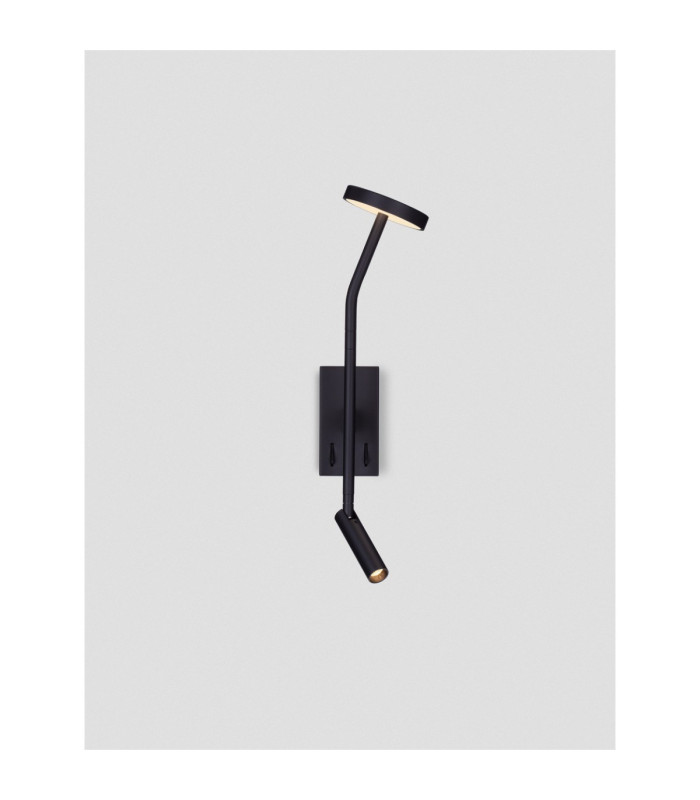 Logos Reading Wall Light Sandy Black LED 9W 487lm 3000K-4