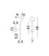 Logos Reading Wall Light Sandy Black LED 9W 487lm 3000K-6