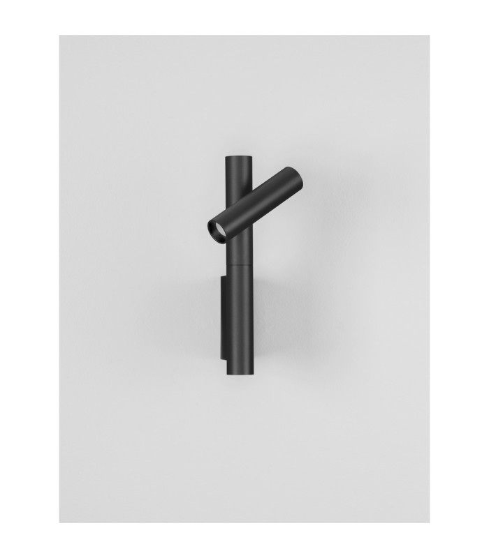 Arco Reading Wall Light Sandy Black Touch Dimmable LED 4W 192lm 3000K-4