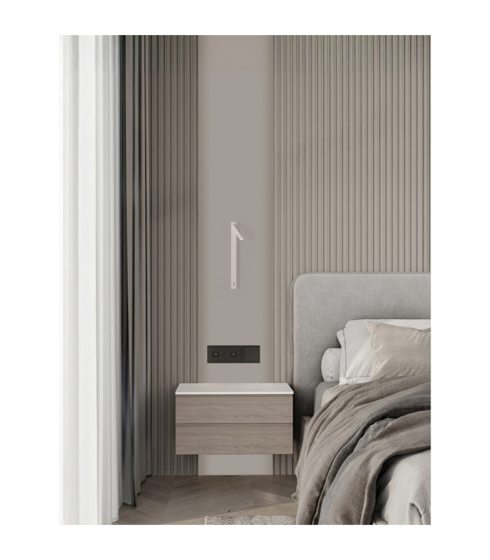 Tondo Reading Wall Light Sandy White LED 3W 165lm 3000K Switch On/Off-2