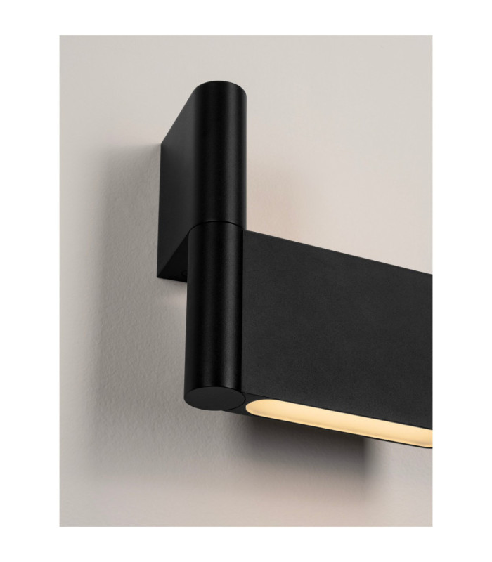 Flusso Up & Down Wall Lamp Sandy Black LED 5W 189lm 3000K Switch On/Off-9