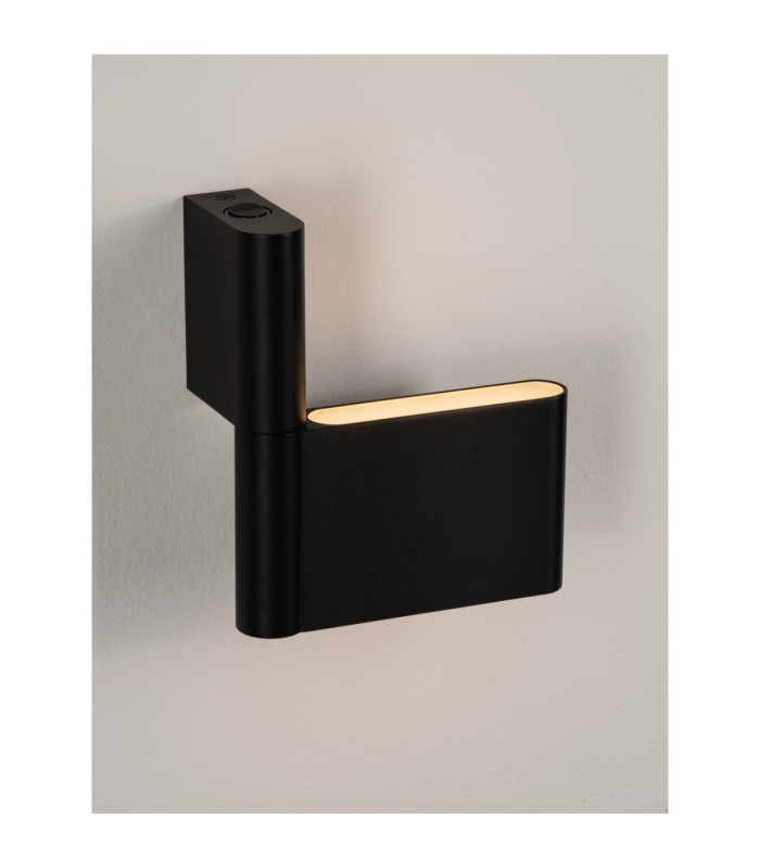 Flusso Up & Down Wall Lamp Sandy Black LED 5W 189lm 3000K Switch On/Off-10