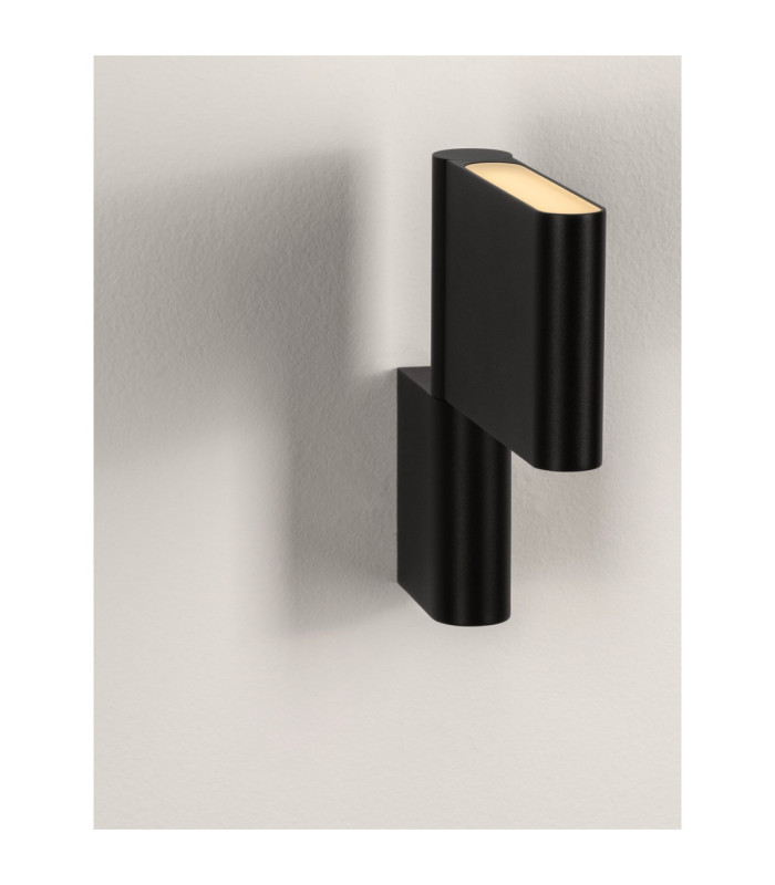 Flusso Up & Down Wall Lamp Sandy Black LED 5W 189lm 3000K Switch On/Off-12