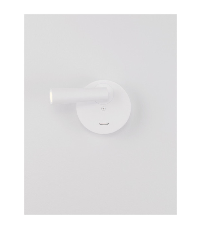 Tico Reading Wall Light Matt White LED 3W 189lm 3000K Switch On/Off-5