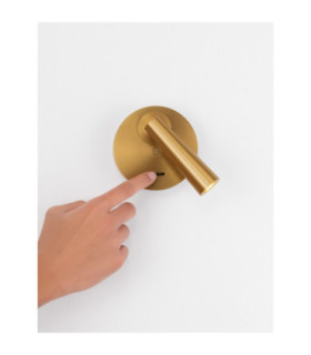 Tico Reading Wall Light Matt Gold LED 3W 189lm 3000K Switch On/Off-2