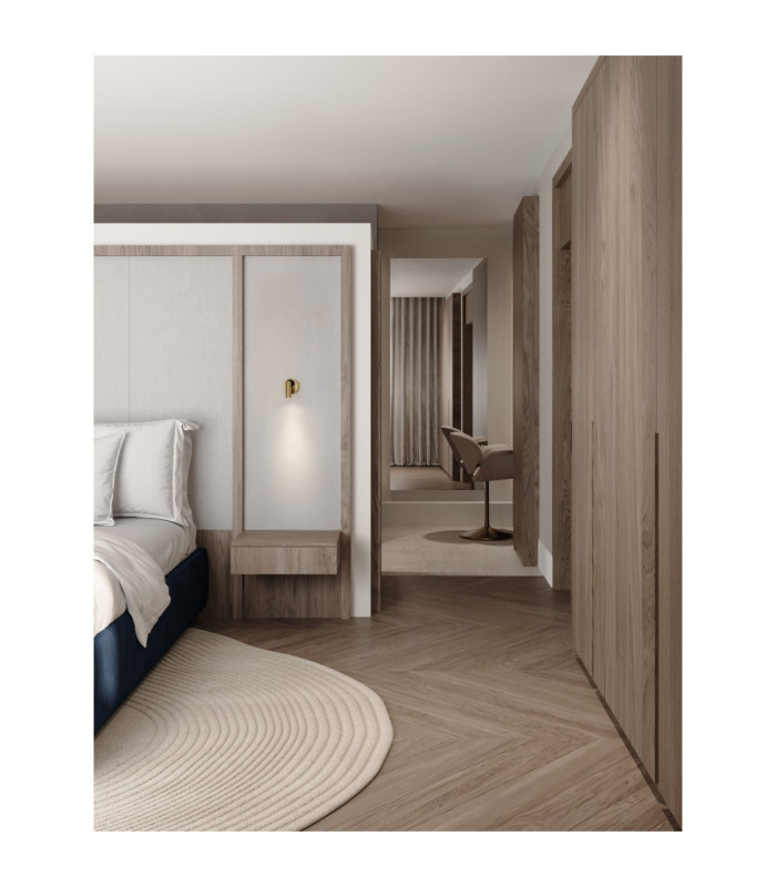 Pictor Reading Wall Light Sandy Gold LED 3W 179lm 3000K Switch On/Off-2