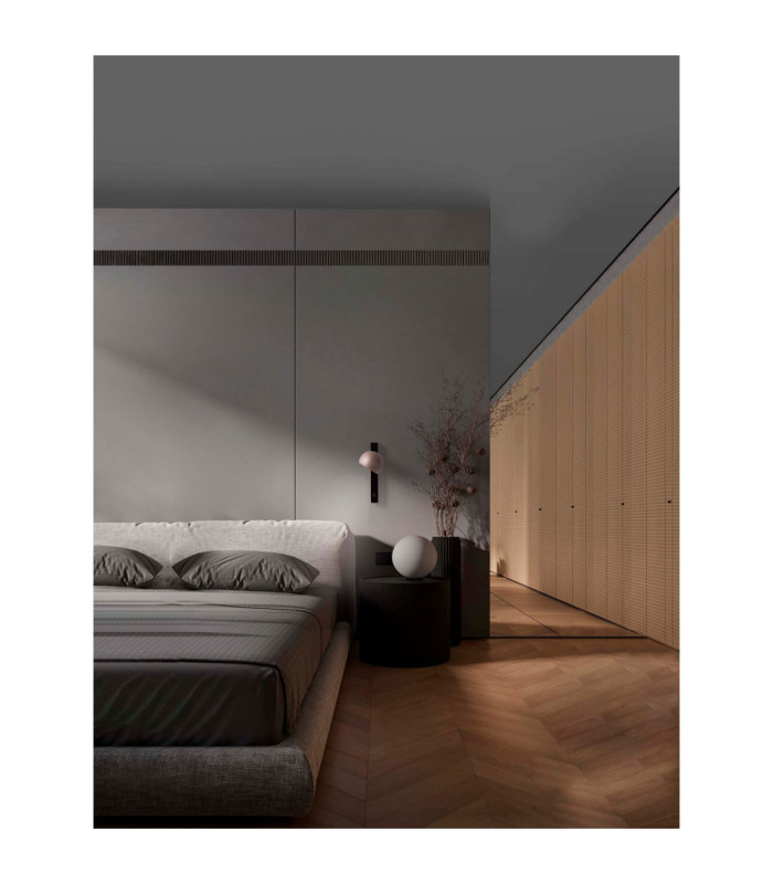 Lusa Reading Wall Light Champagne Gold Black LED 10W 644lm 3000K Switch On/Off-2