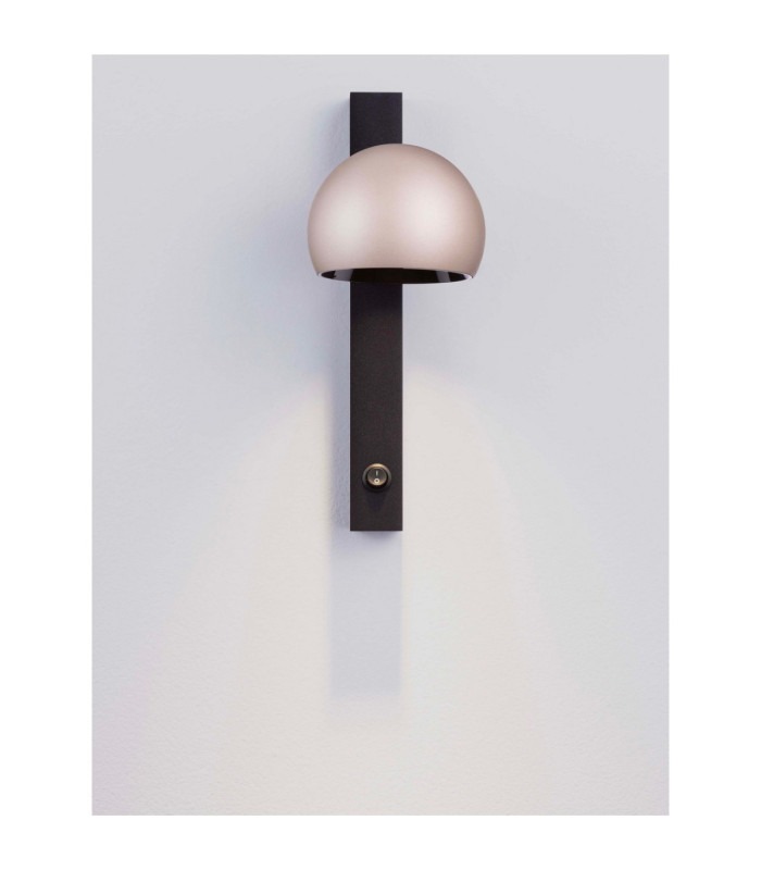 Lusa Reading Wall Light Champagne Gold Black LED 10W 644lm 3000K Switch On/Off-6