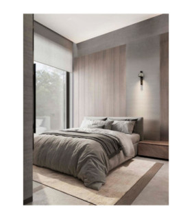 Lusa Reading Wall Light Foggy Nickel Black LED 10W 644lm 3000K Switch On/Off-2