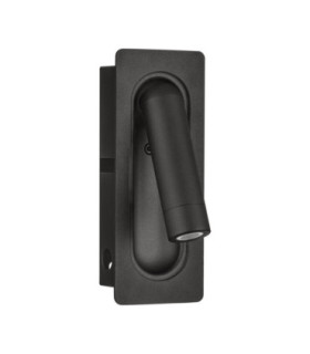 Inlite Reading Wall Light Sandy Black LED 3W 166lm 3000K Switch On/Off-1